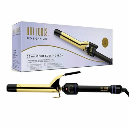 congestion Higgins journalist Hot tools - Ondulator Gold Curling, 25 mm, placat cu aur, Pro Signature,  HTIR1575UKE